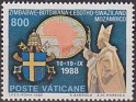 Vatican City State - 1989 - Characters - 800 L - Multicolor - Vatican, Pope, Juan Pablo II - Scott 847 - Viajes por Papales Zimbabwe, Botswana, Lesotho, Swaziland, Mozambique - 0